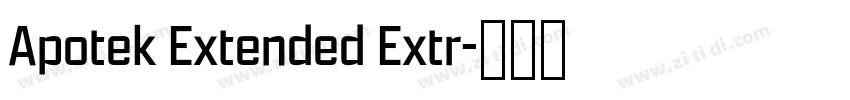 Apotek Extended Extr字体转换